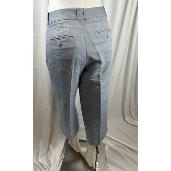 Ann Taylor LOFT Wide Leg Cropped Pants, Blue, Sz: 10, 51-36 - Picture 3 of 15
